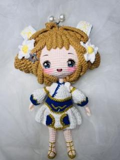 編みぐるみ　天使　ペア　10.5がま口　２個　ポーチ　小物入り 編みぐるみ 10.5 がま口 ドール 小物入り ポーチ 女の子 - メルカリ
