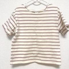 ✨️未着用✨️ トップス ボーダー 120cm 半袖 女の子 パープル 夏 春