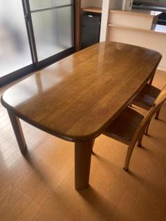 浜本工芸　木製楕円形ダイニングテーブル 6人〜8人 定価20万円以上