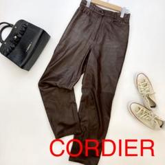 CORDIER コルディア シープスキン 切替レザーパンツ パ1522