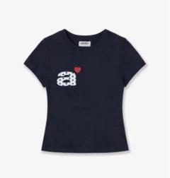 aeae ドット PK Tシャツ ネイビー AEAE ネイビー 半袖Tシャツ ハート ドット - メルカリ