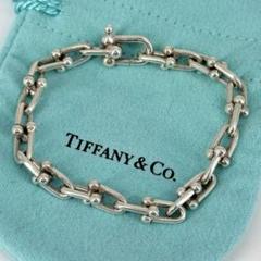 美品 Tiffany ハードウェア スモールリンク ブレスレット シルバー 銀 美品 Tiffany ハードウェア スモールリンク ブレスレット
