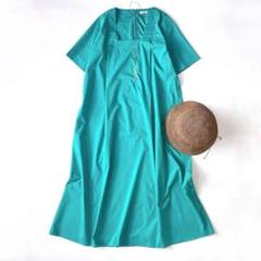 夏　日本製　VERMEIL par iena ノースリーブロングワンピース　綿 夏 日本製 VERMEIL par iena ノースリーブロングワンピース 綿