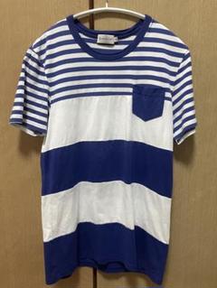 MONCLER モンクレール ボーダーTシャツ ブルー S