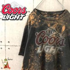 【激レア】クアーズ coors ビール 企業 ロゴ Tシャツ ブリーチ加工