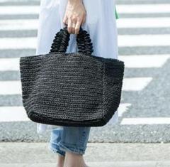 【未使用級】ヘイニ　カゴバッグ　アドチナ　ブラック　完売品　リゾート　夏 かごバッグ2025 | HAYNI ヘイニ《公式通販》