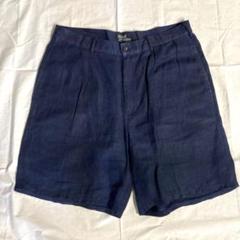 Polo by Ralph Lauren USA製 コットンリネンショーツ 7e729a9e352ea4b8982666ed51b276
