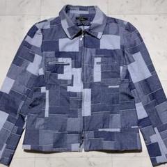 【美品】Leilian レリアン　デニムジャケット　パッチワーク　ストレッチ