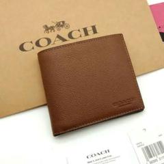 新作　新品　COACH　折り財布　メンズ　人気の小銭入れ付き 新作 新品 COACH 折り財布 メンズ 人気の小銭入れ付き - メルカリ