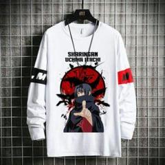 カスタマイズされた ナルトTシャツ長袖春と秋の紳士服アニメ周辺漫画上着ゆるい8