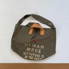 HUMAN MADE トートバッグ イエロー/オリーブ HUMAN MADE トートバッグ イエロー/オリーブ（ヒューマンメイド