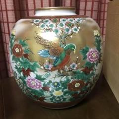 九谷焼　秀山（作）大きな花瓶 高さ約40 Cm人物風景画 骨董品 九谷焼 秀山（作）大きな花瓶 高さ約40 Cm人物風景画 骨董品
