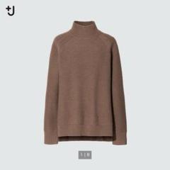 UNIQLO／プレミアムラムケーブルハイネックセーター（長袖）
