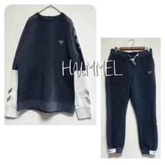 ヒュンメル　hummel スウェットセットアップ　グレー　ジャージ　メンズ　L