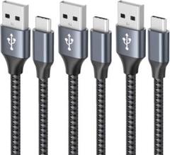 USB Type C ケーブル 【3本セット 1m/1m/2m】
