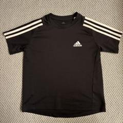 adidas 黒 Tシャツ 3本ライン