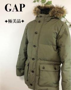 ✦極美品✦ Gap ダウン フェザー ジャケット カーキ ファー フード