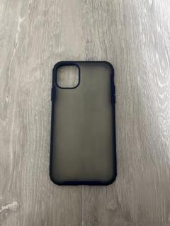 iPhone用透明ハードケース ネイビー