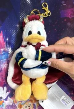 ドナルド　ディズニー　キーチェーン　バースデー　王冠　香港ディズニー　匿名発送