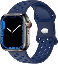 コンパチブル apple watch バンド スポーツバンド シリコン素材 柔ら