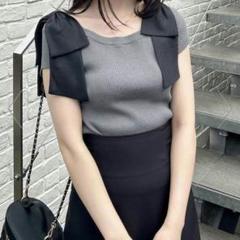 即購入OK♡INGNI 12G肩リボンオフショルニットのサムネイル