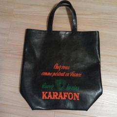 コムデギャルソン黒い合成皮革トートバッグ KARAFON コムデギャルソン黒い合成皮革トートバッグ KARAFON - メルカリ
