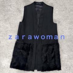 美品　ポケットファー付きロングジレ dmg24102215.jpg