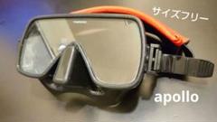 美品２個セットアポロダイビングマスク ブラックと単眼マスクセット。ストラップ付き