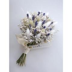 ドライフラワー＊鮮やかなラベンダー入りスワッグ(小さめ)＊24cm＊No.98