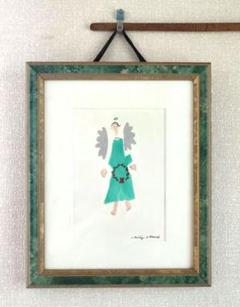 天使 絵画 ペイント イラスト o Billy W Hamall作 フレーム付き