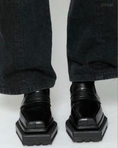 meltthelady】 square loafer black - メルカリ