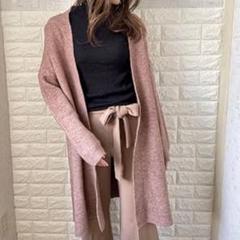 ニットガウン 低身長 高身長 可愛い モテる おしゃれ シンプル 服 トップス