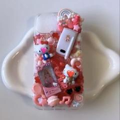 【yukari】　デコ電ケース デコ電 オーダー ハイブリッドケース スマホケース デザイン込