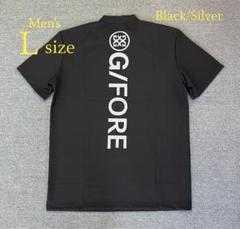 G/FORE ジーフォア　ハーフジップ モックネック　半袖シャツ　3 L 黒 G/FORE ジーフォア ハーフジップ モックネック 半袖シャツ 3 L
