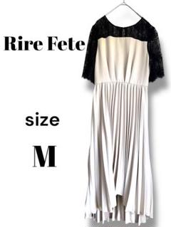 【新品タグ付き】Rire Fete リルフェテ パールシフォンドレス ブラック 未使用タグ付きRire Fete リルフェテ ワンピース フォーマル