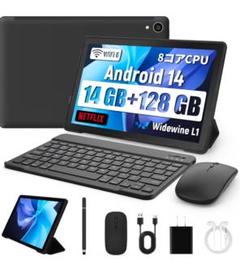 タブレット 10インチ Android 14 14GB+128GB+1TB拡張