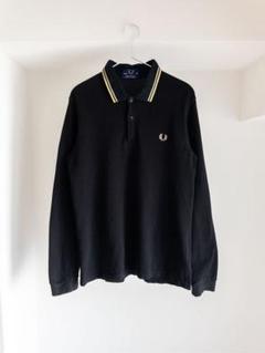 フレッドペリー 長袖 ポロシャツ ブラック ゴールド 英国製 M7110 38 m97813211507_1.jpg?1722144290
