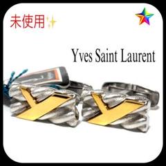 美品 ★イヴサンローラン★ カフリンクス タイタック 八角形 ブラック ゴールド Yahoo!オークション -「ysl」(カフス) (メンズアクセサリー)の