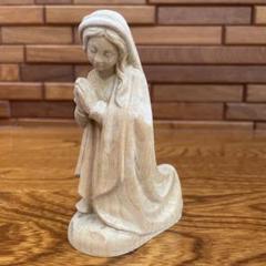 聖母マリア 木工 木彫り 置物 キリスト