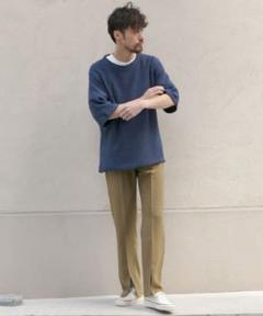 新品 アーバンリサーチ サニーレーベル メンズ ストレッチセンタースリットパンツ