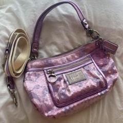 希少カラー✨️ COACH ポピー スパンコール アクセサリポーチ ライトパープル 2025年最新】コーチポピーの人気アイテム - メルカリ
