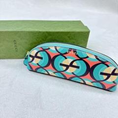 GUCCI グッチロゴ 花 パープル コスメ/ペンケース/ポーチ ギフト 新品 未使用 GUCCI グッチ ハーバリウム ペンケース ポーチ
