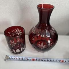 茶道具 切子 硝子デキャンタ