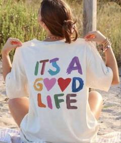 IT'S A GOOD LIFE カラフルTシャツのサムネイル