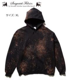 希少 サスクワッチファブリックス ペイント ビンテージ加工 パーカー M 希少 サスクワッチファブリックス ペイント ビンテージ加工