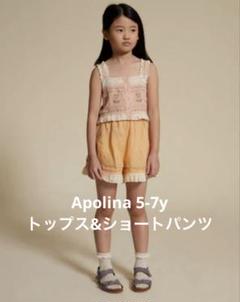 Apolina 刺繍入り長袖ワンピース 5-7Y apolina ワンピース 5-7y ワンピース