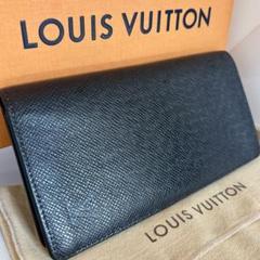 美品】【ルイヴィトン】ポルトフォイユ ロン タイガ 黒 M30541