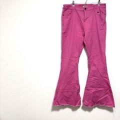 ピンク フレアパンツ コットン