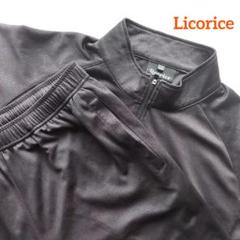 Licorice セットアップ ハーフジップ ウェア ショートパンツ メンズ