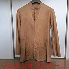 ジョルジオアルマーニ最上ライン レザージャケットのサムネイル